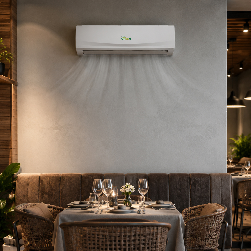 یونیت داخلی دیواری 12000 GRV گرین مدل IWGRV12P1